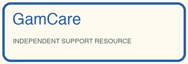 GamCare independent support resource